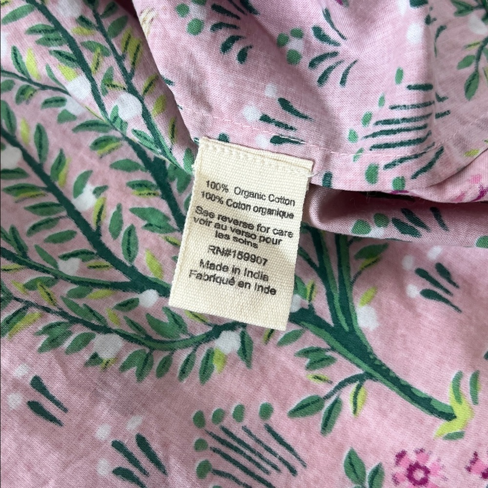 Printfresh Sz 5X Pajama Top Camel's Courtyard Pink & Green Organic Cotton NWT - Picture 8 of 9